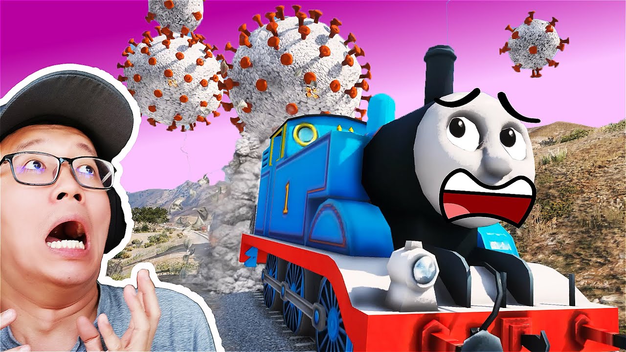 GTA5 THOMAS 火車被病毒追！我们需要帮助湯瑪士小火車 （救命啊！）