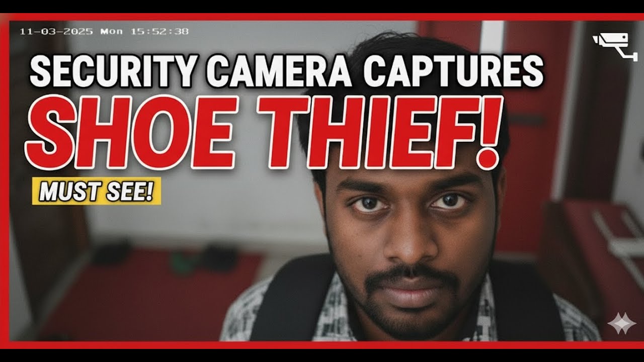 ক্যামেরায় ধরা পড়ল জুতো চোর! Security Camera Captures Thief Stealing Shoe(Must See!)
