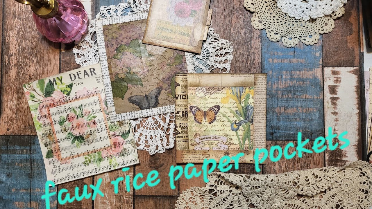 quick & easy no sew sturdy  pockets for your junk journals #jj3under30