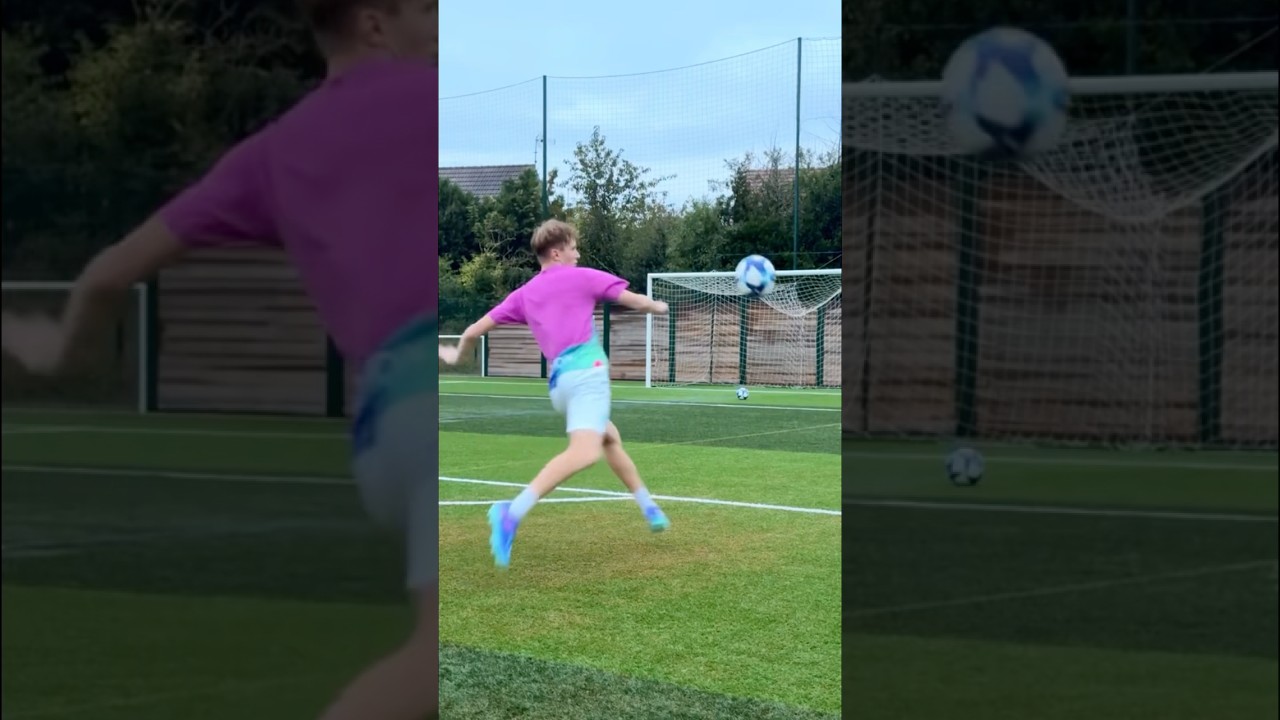 Low angle challenge 💥| #shorts  #football