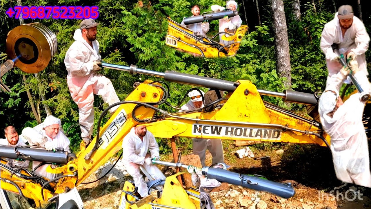 Перебрали и перевтулили 4 гидроцилиндра за 2 дня NEW HOLLAND 115.