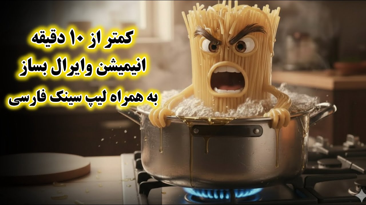 ساخت انیمیشن وایرال سخنگو با هوش مصنوعی به همراه لیپسینک‌‌‌ روان فارسی