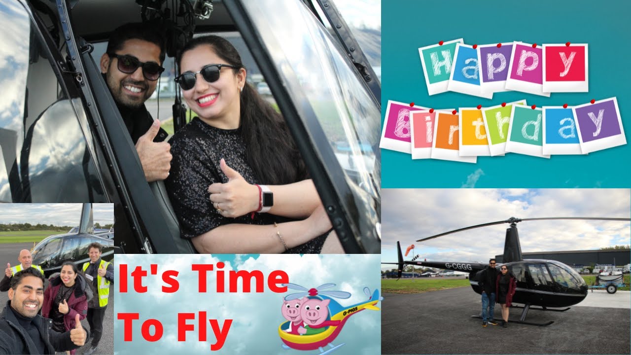 Wife’s Birthday Surprise| Helicopter Flying Experience in London