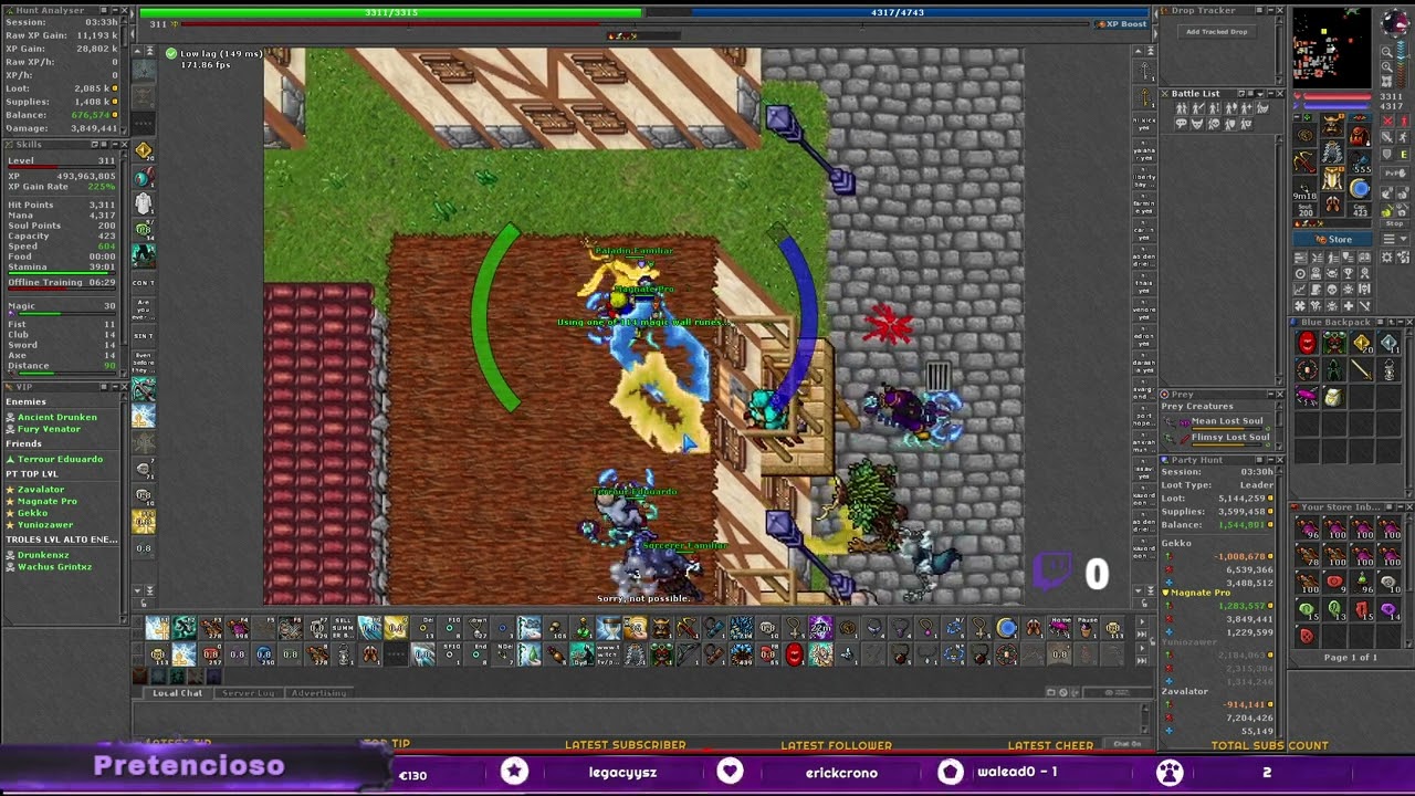 TIBIA FIGHT IGNITERA NEW OPEN 40 vs 9