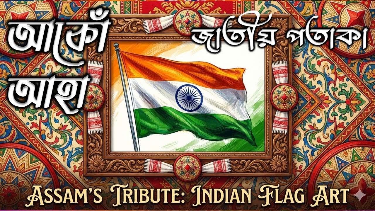 Realistic Indian Flag Colour Drawing | Tiranga 🇮🇳 Draw ✍️