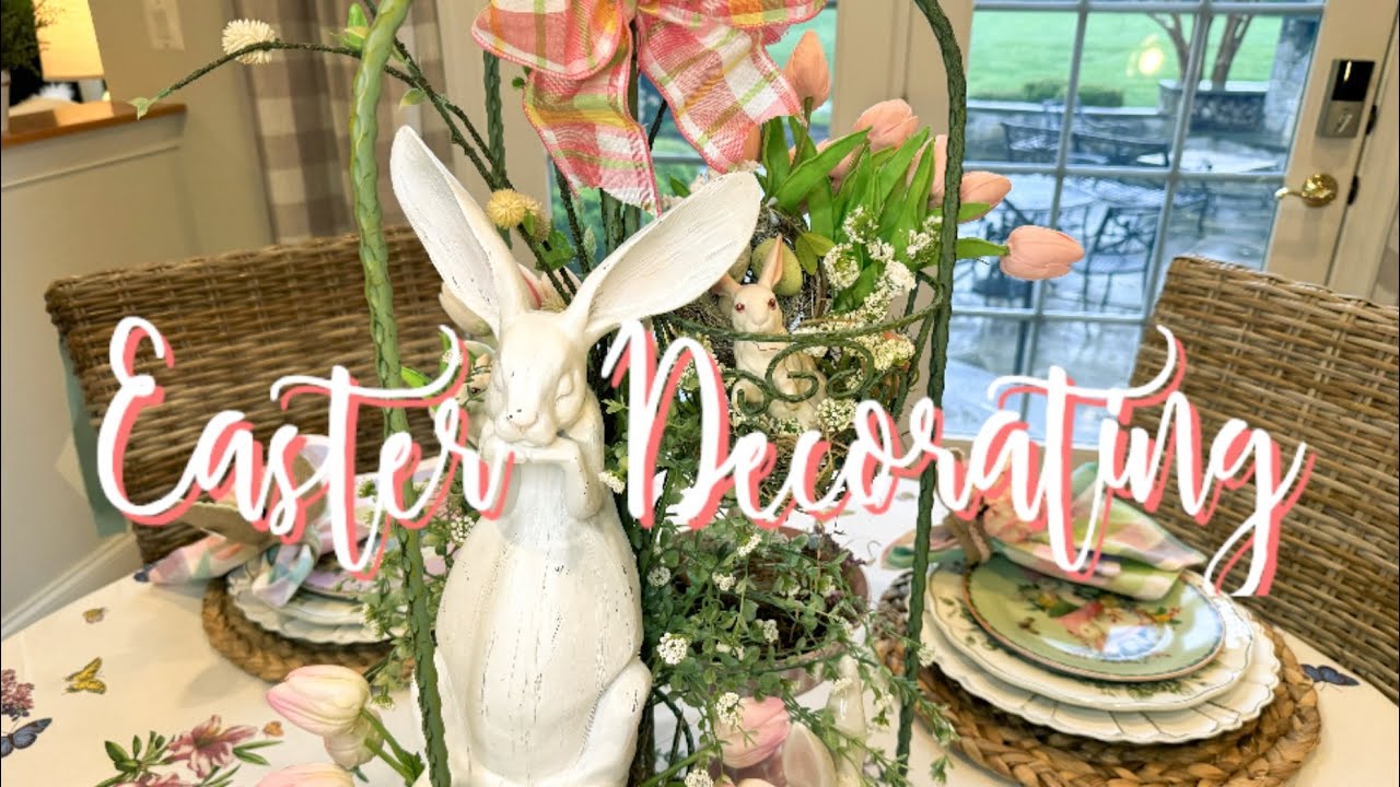 Spring Easter Decorating 2025 #decoratewithme #springtablescape #easter #whimsicaldecor