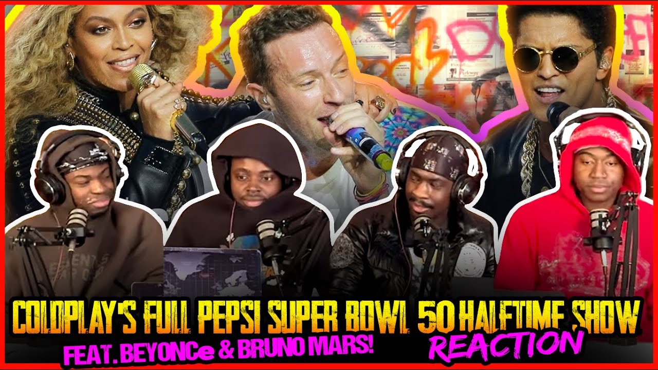 Coldplay's FULL Pepsi Super Bowl 50 Halftime Show feat. Beyoncé & Bruno Mars! | NFL | Reaction