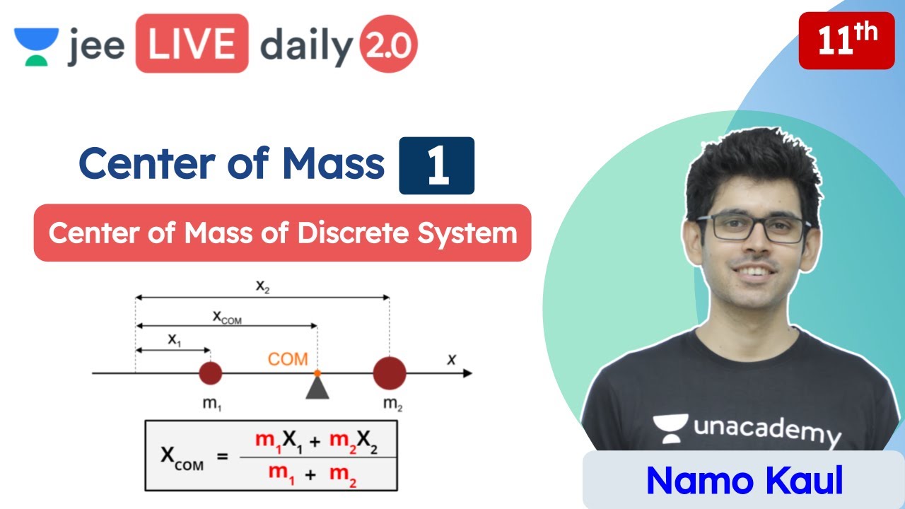 JEE: Center of Mass L1 | Center of Mass of Discrete System | Unacademy JEE | JEE Physics | Namo Kaul