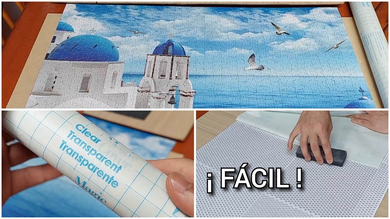 Como Enmarcar un Rompecabezas | PARTE 1 Papel TRANSPARENTE