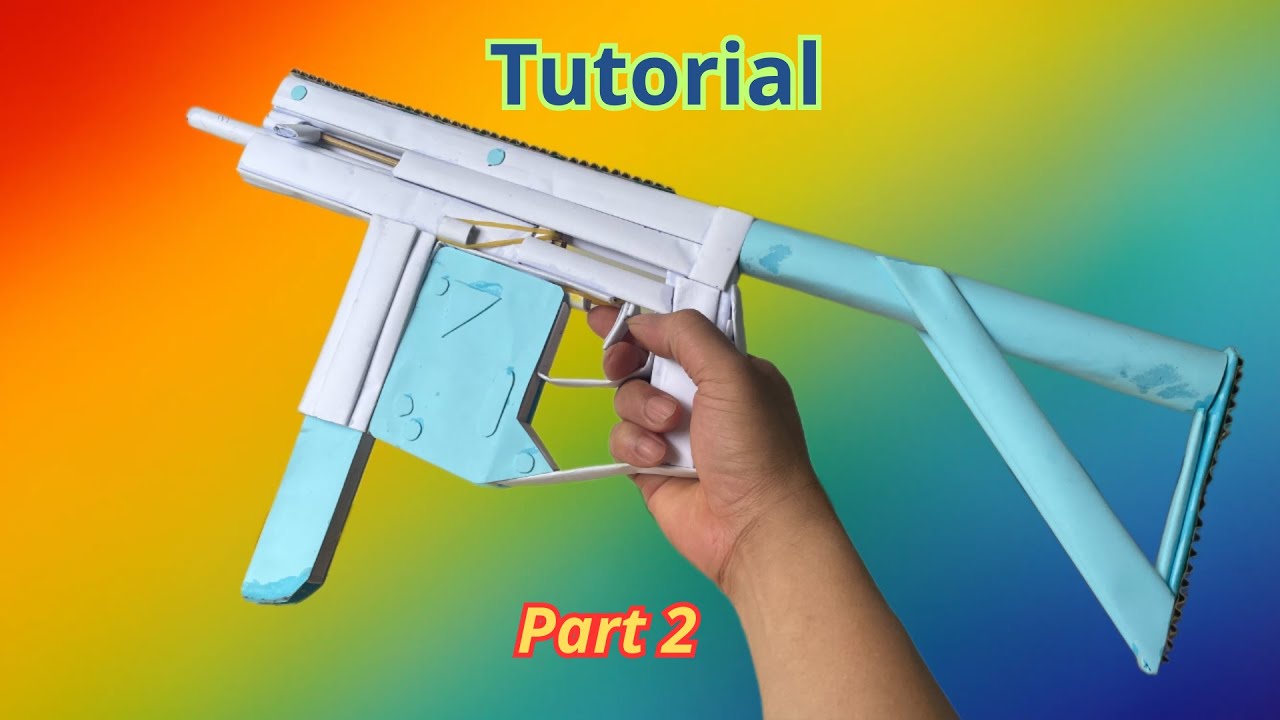 HOW TO MAKE A PAPER VECTOR GUN | DIY TUTORIAL ( Part 2 )