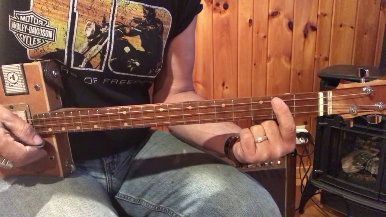 Three little birds  Bob Marley (the Reggae rythym) lesson for 3 string Cigar Box Guitars