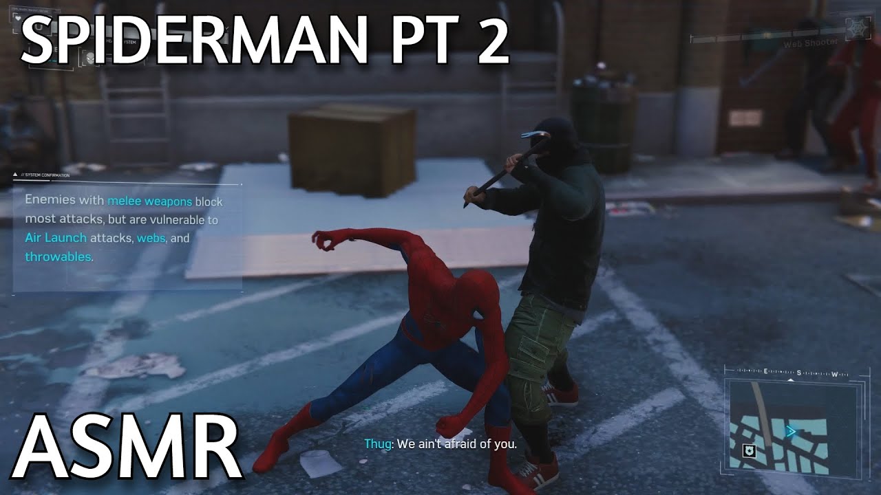 ASMR | Relaxing Whispers & Controller Sounds | Spiderman ( 2018 ) Gameplay pt.2