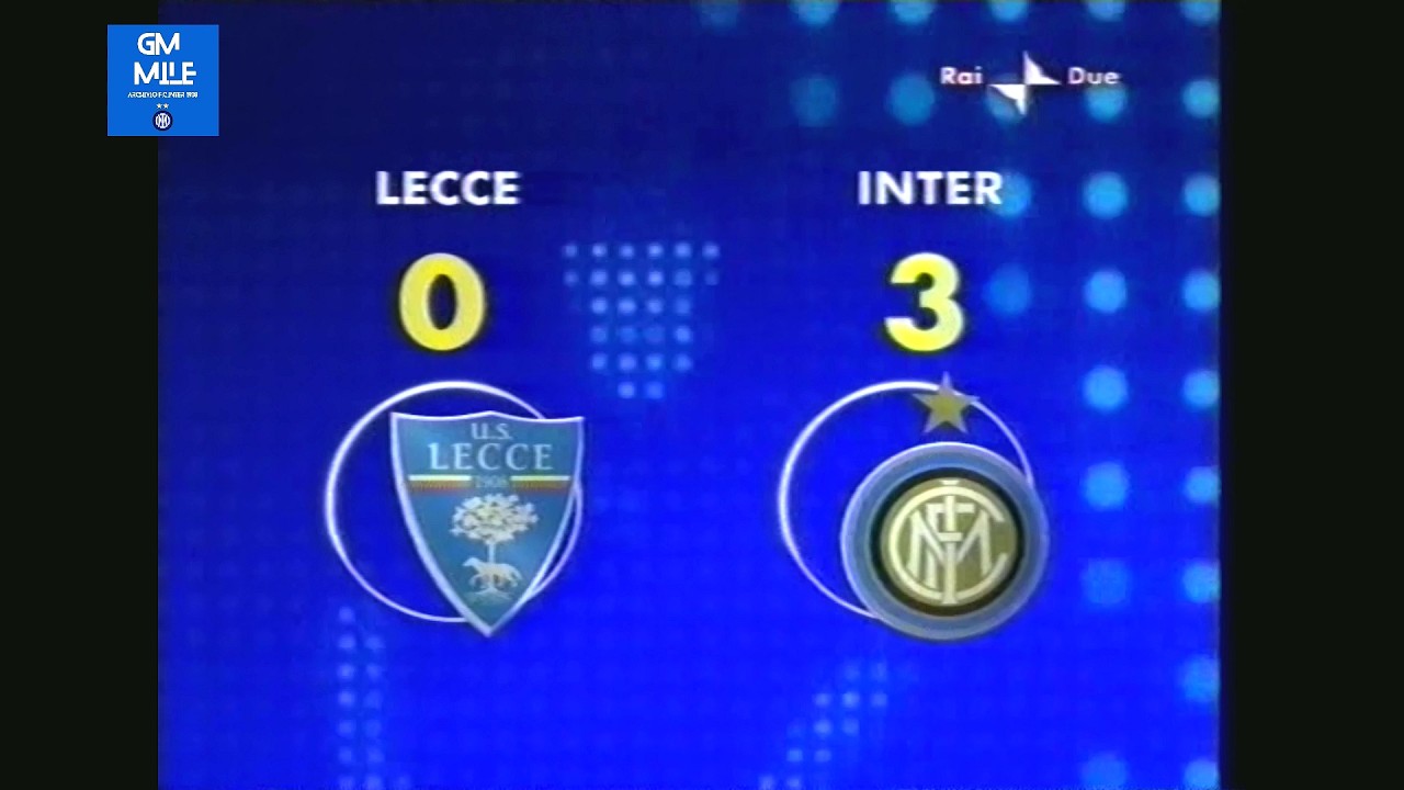 2008-09 (23^ - 07-02-2009) Lecce-INTER 0-3 [Ibrahimovic,Figo,Stankovic] Servizio 90°Minuto Rai2