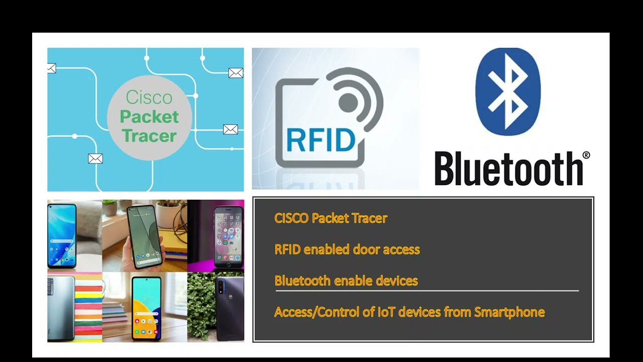 CISCO Packet Tracer - RFID, Bluetooth, Smartphone