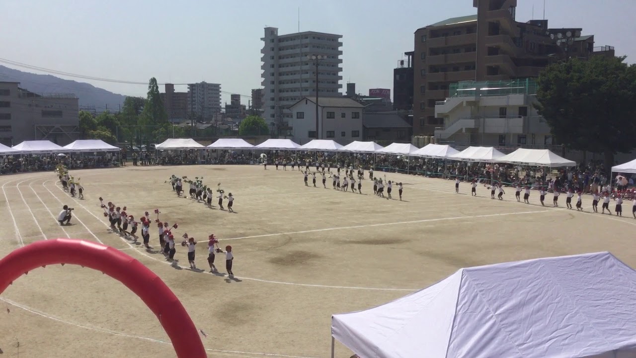 運動会。三原小学校。