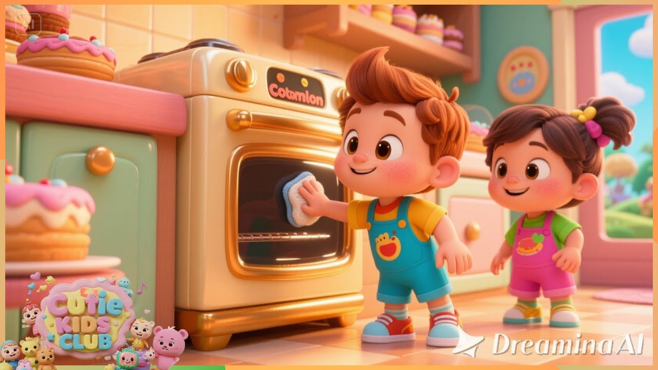 Kids Enjoy Bakery Wash Song For Kids | Cutie Kids Club