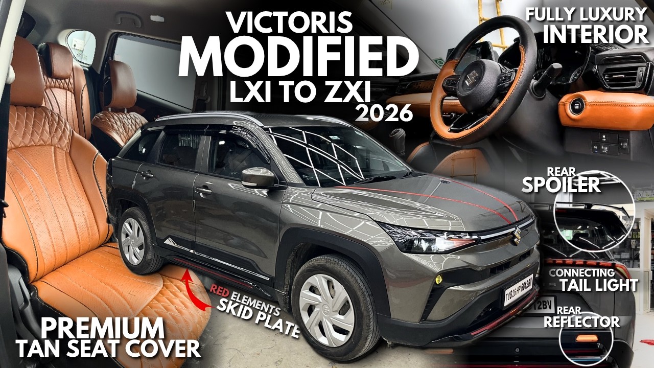 Premium ACCESSORIES install in VICTORIS 2026✅Victoris Base to Top modified🔥Victoria LXI modification
