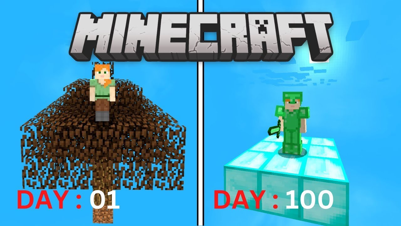 I Survived  100 DAY in sky block Minecraft (Urdu/Hindi) | Skyfactory 4