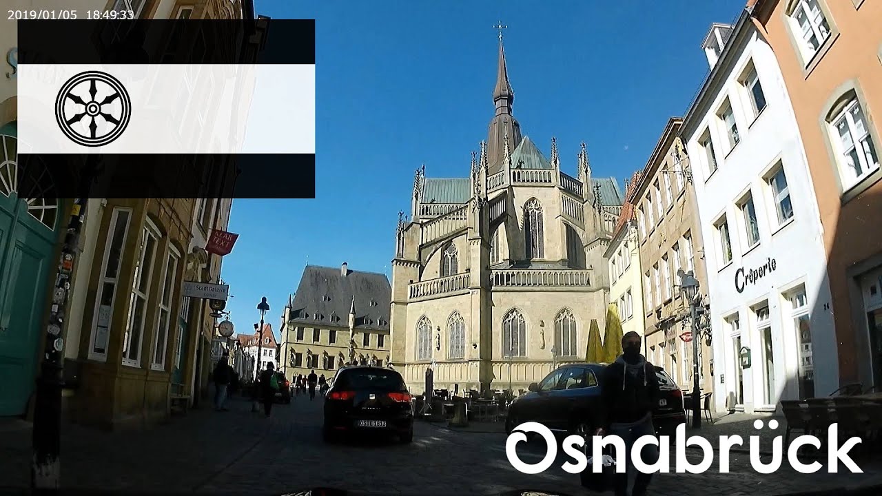 Osnabrück City Tour, HD street view no traffic