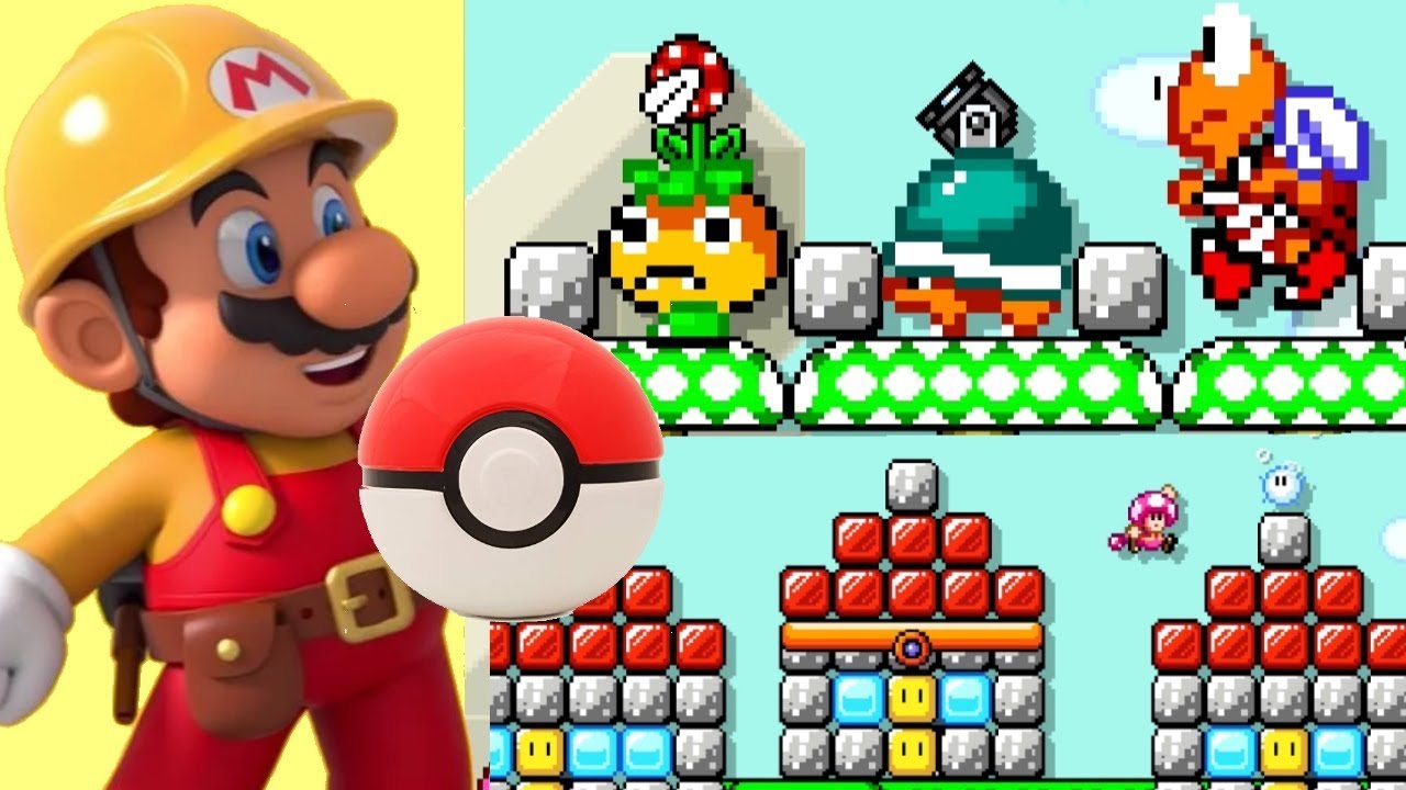 Super Mario Maker 2: INSANE POKEMON LEVEL - A Pokemon's Journey!