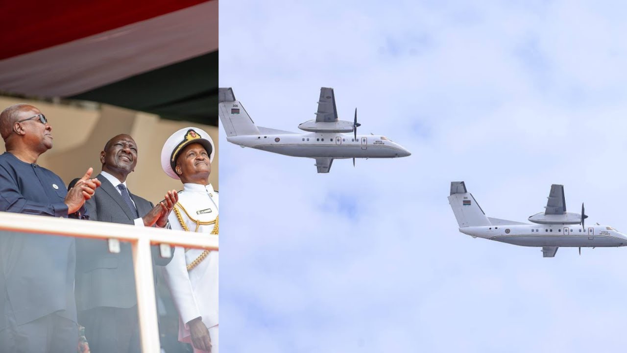President Ruto wowed by amazing military fly-past during Jamhuri Day 2025 celebrations