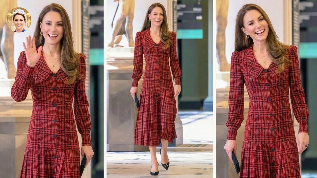 Princess Catherine Stuns in Bold Caro Dress &mdash; Is This Her Most BUSIEST DRESS Yet?