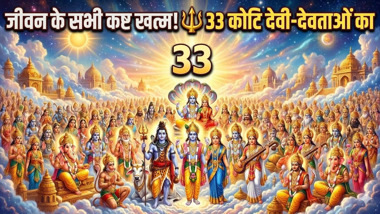 जीवन के सभी कष्ट खत्म! 🔱 33 कोटि देवी-देवताओं का Powerful Protection Mantra