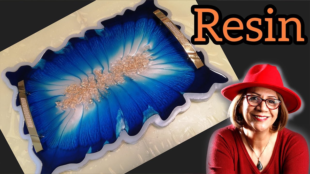 Making a resin tray step by step.ساخت سینی رزینی قدم به قدم