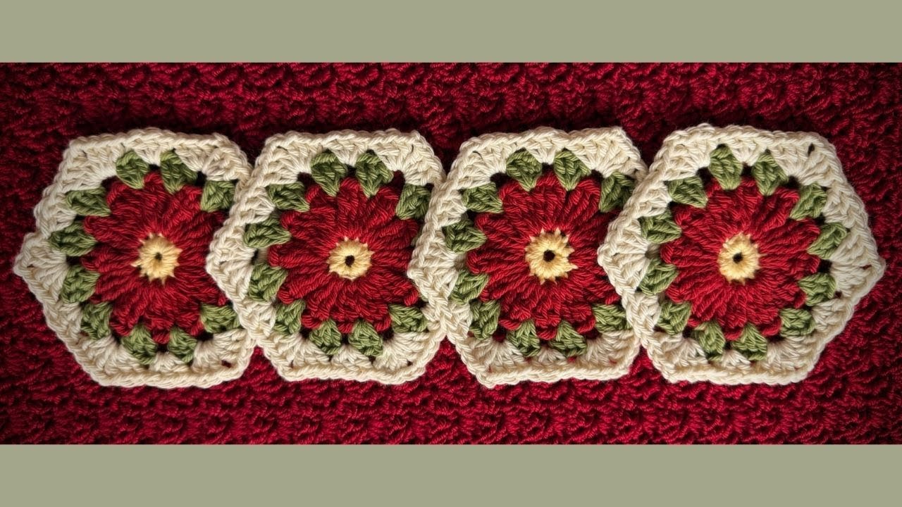 Christmas Crochet Coaster🎄BEGINNER FRIENDLY