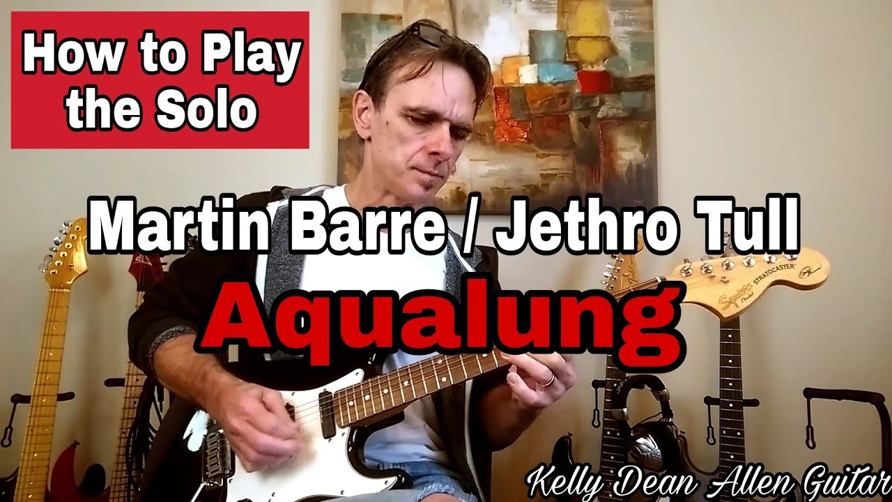 Как играть соло из песни Aqualung группы Jethro Tull. Урок игры на гитаре.