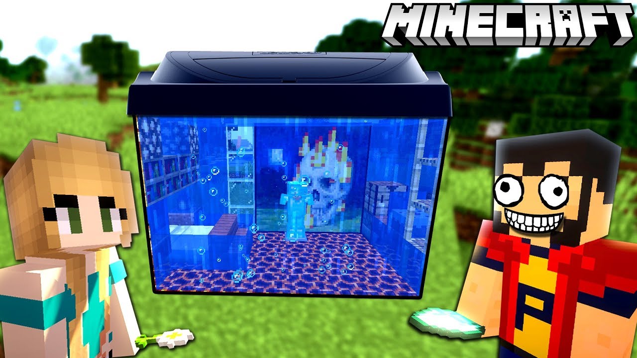 MINECRAFT | SUNTEM in ACVARIU ! DORMI IN APA ! WOW