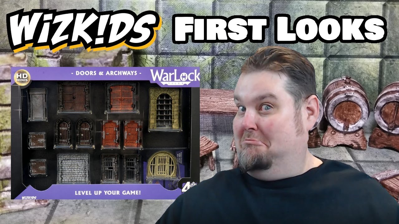 WizKids 4D Warlock Tiles First Looks --- Doors & Archways