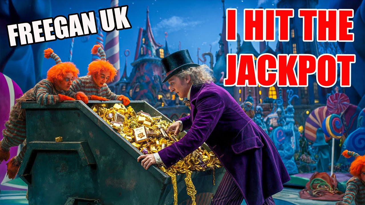 FREEGAN Dumpster Diving JACKPOT! I Found an INSANE Amount of CHOCOLATE at a UK FACTORY!