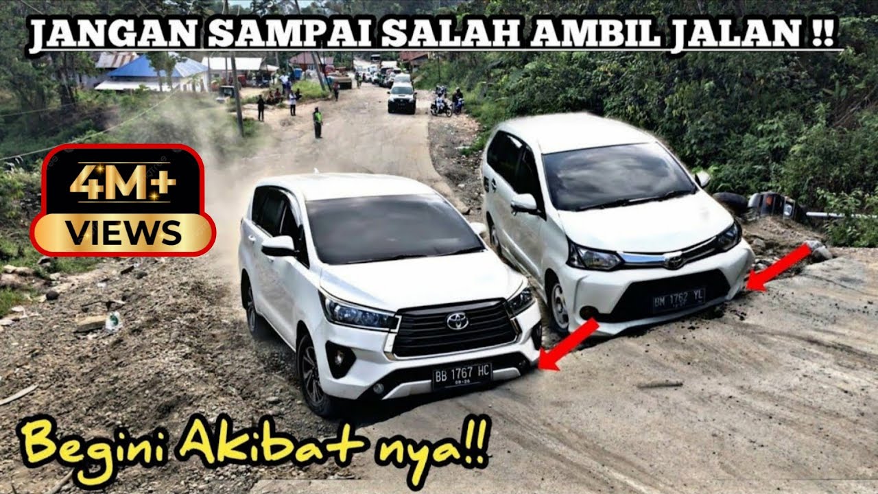 Ngilu‼️Saat Mobil Hantam Patahan Aspal‼️Dibutuhkan Skill Jika Ingin Lolos Di Tanjakan Batu Jomba