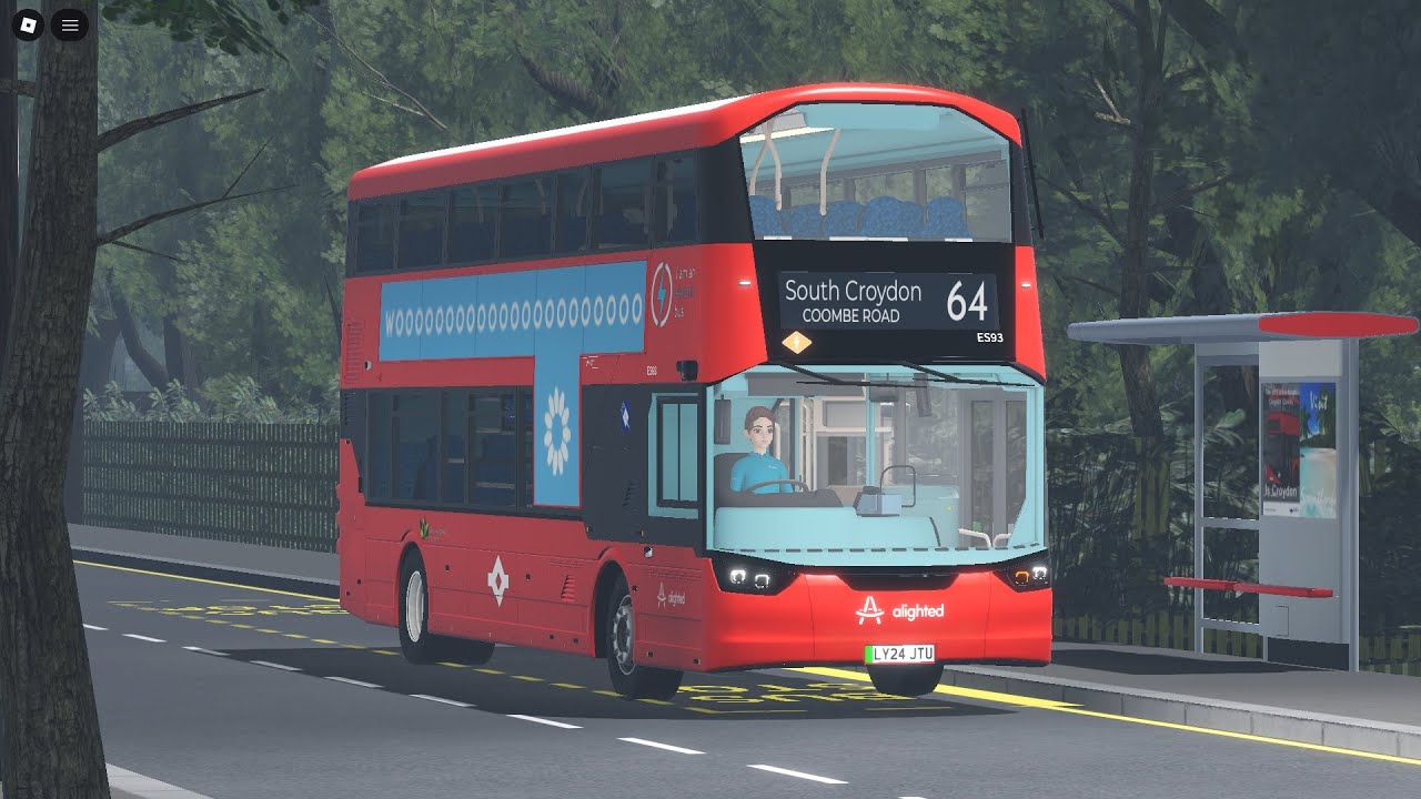 【Croydon】64 Thornton Heath Pond → South Croydon Coombe Road (Alighted  Vision Zero Red) Roblox