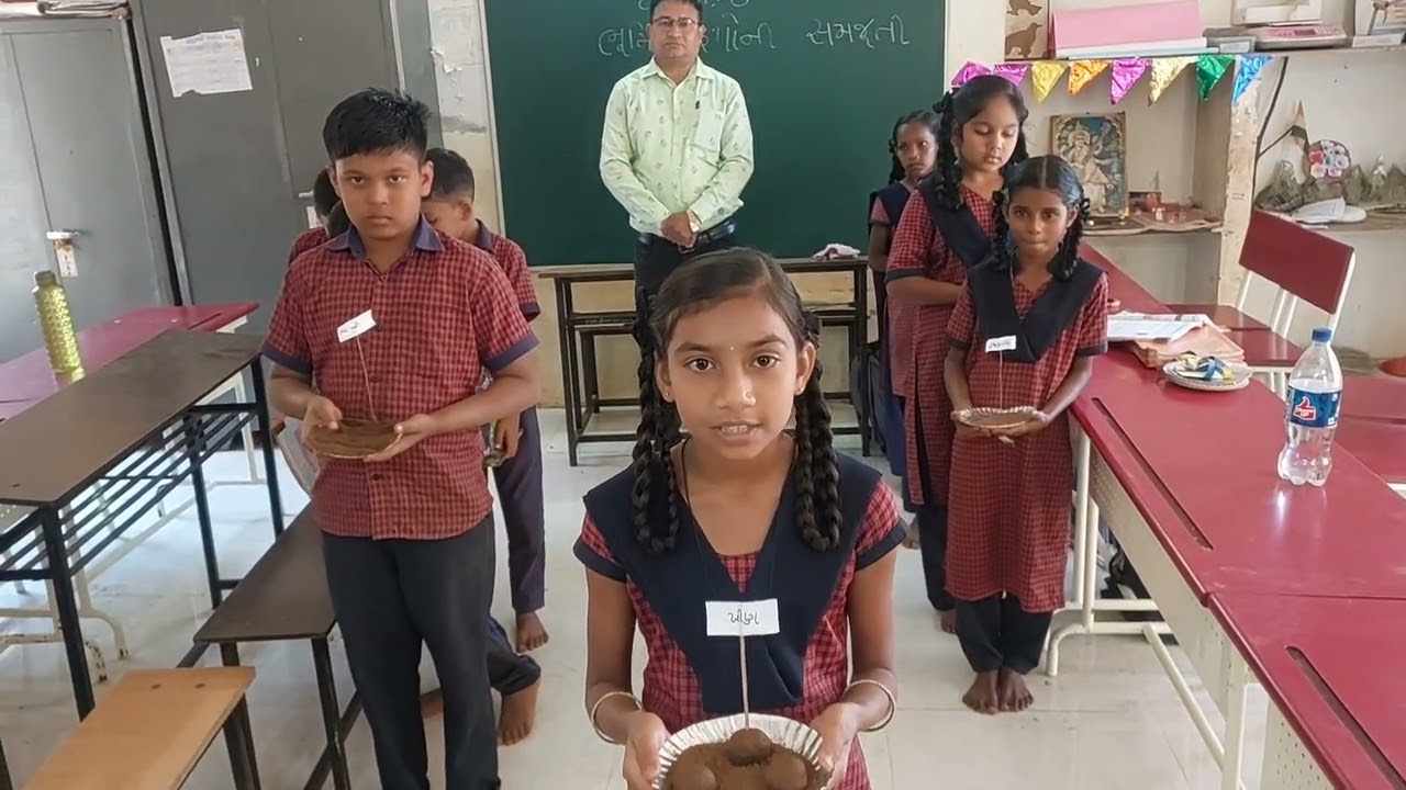 ભૂમિસ્વરૂપોના વિવિધ પ્રકારોના મોડેલનું નિદર્શન 