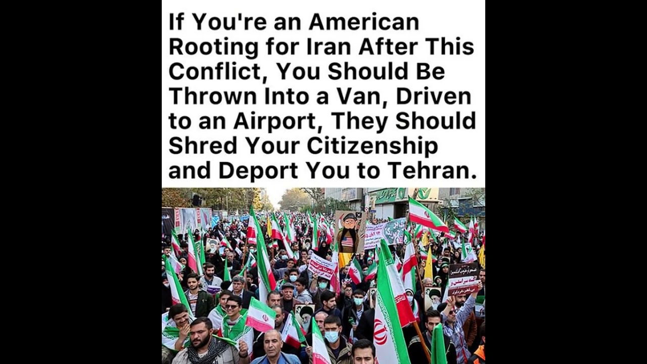 Debate continues over wartime patriotism, free speech, national loyalty, and U.S. policy toward Iran