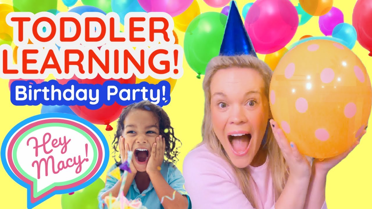 Toddler Learning Video for 3 year olds | Toddler Learning Video for 2 year olds | BIRTHDAY BABY DOLL