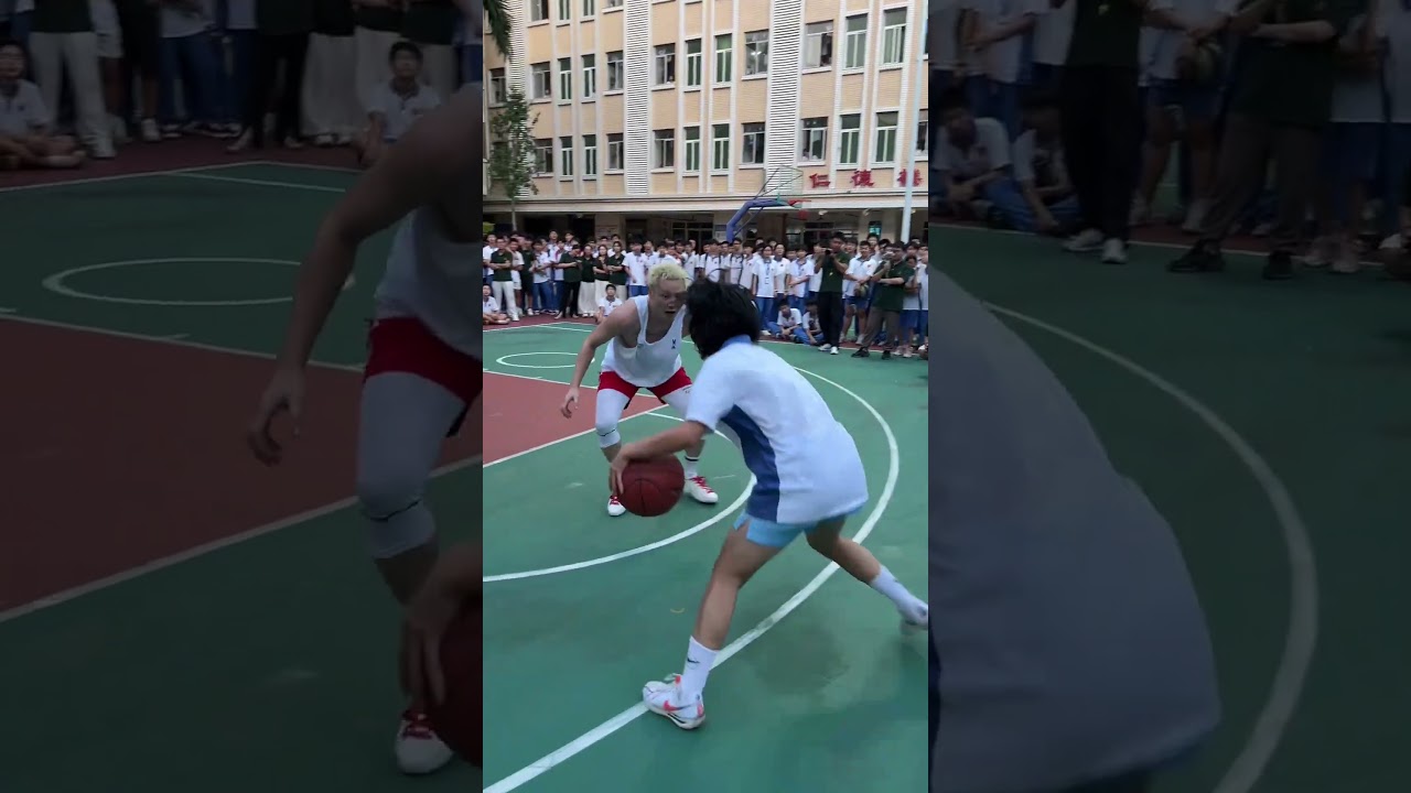 校園行遇到了一位球風靈動的女生 #basketball