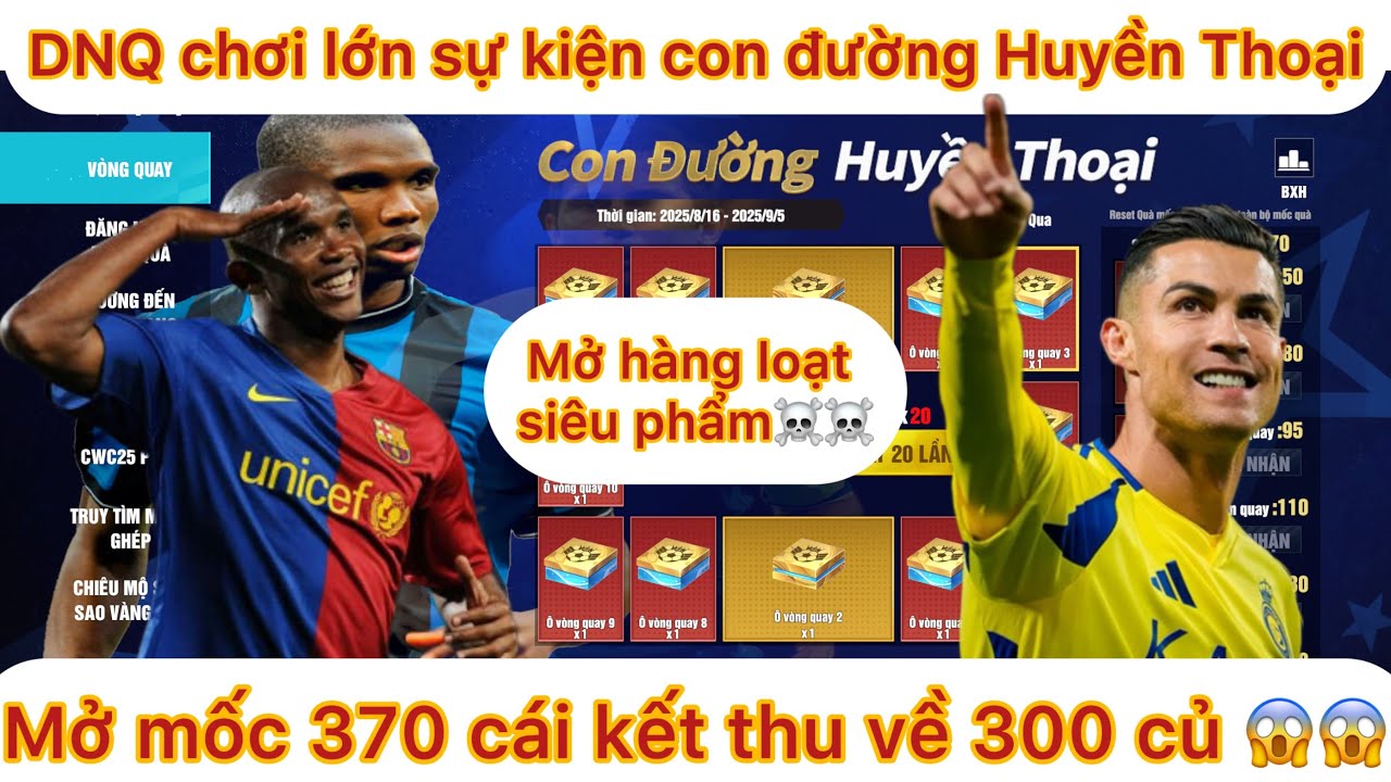BeAPro Football:Chơi lớn sự kiện con đường Legend full mốc 370 và cái kết thu về 300 củ khoai☠️😱
