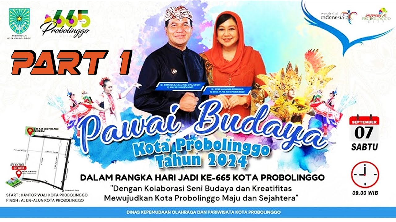 PAWAI SEMARAK HARI JADI KOTA PROBOLINGGO KE 665 TAHUN 2024 ● PART 1