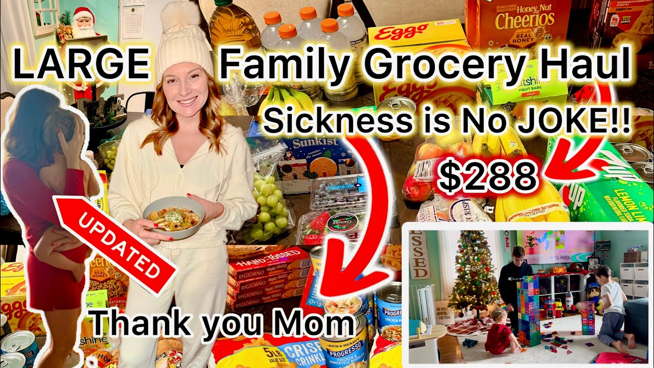 Большая семейная закупка продуктов на 288 долларов | 9 дней болезни 🤯 | Обновите мой дом