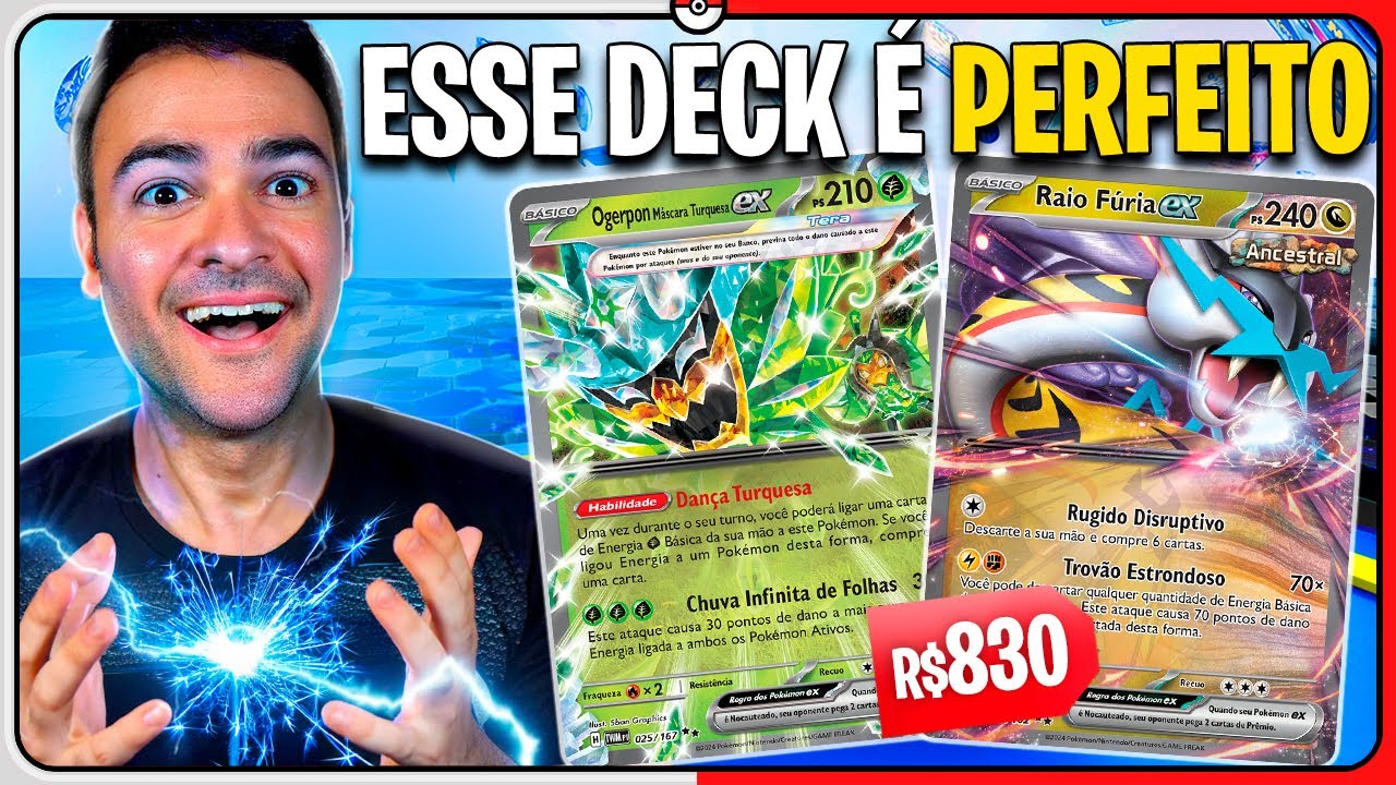 Pokémon TCG LIVE: Esse Deck é MUITO FORTE!! Raio Fúria e Orgepon EX | Estudo de Deck #54