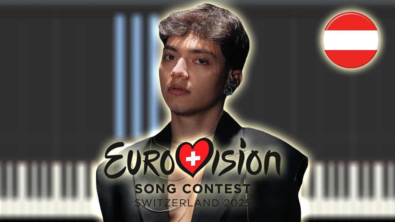 JJ - Wasted Love - Austria 🇦🇹 - Eurovision 2025 | Piano Tutorial / Partitura / Karaoke / MIDI