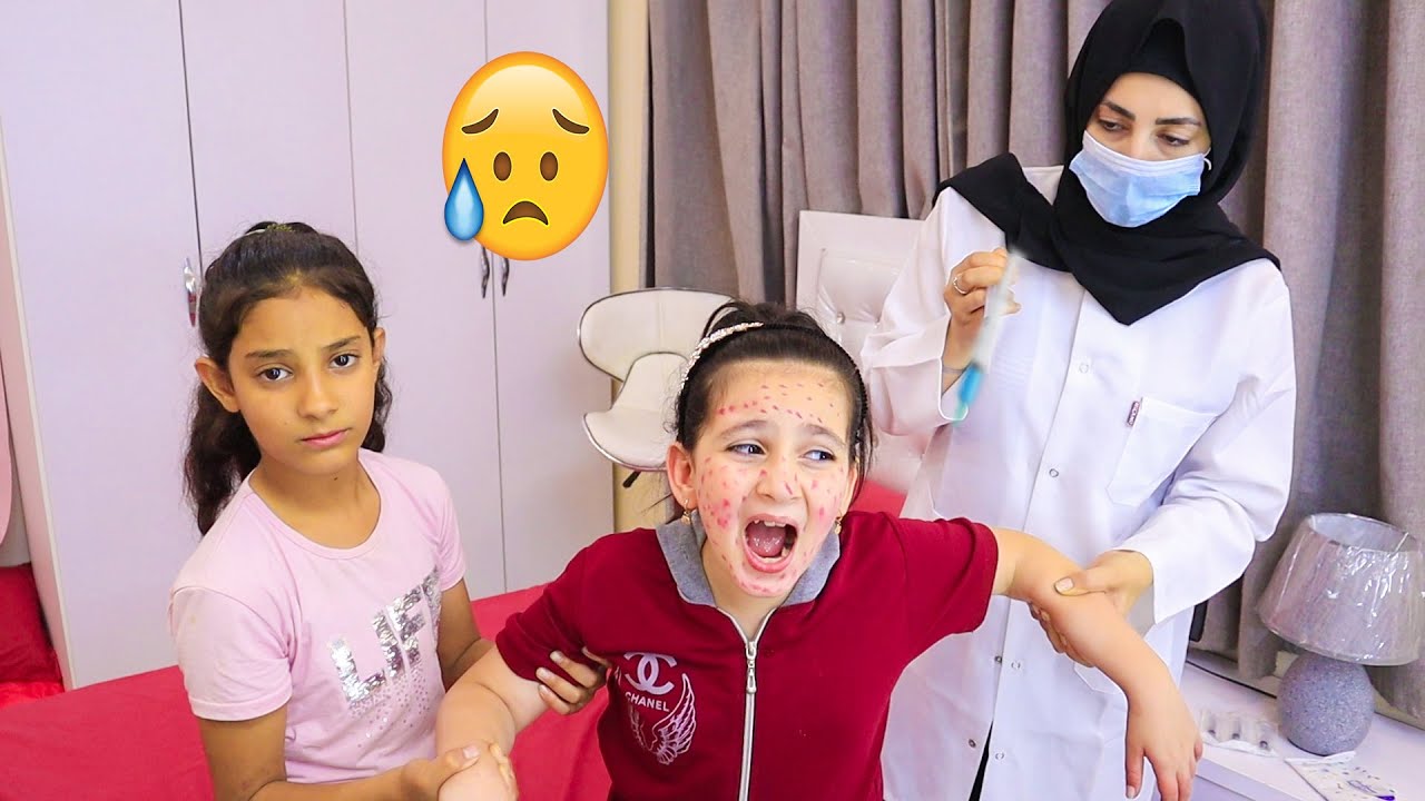 دكتورة 💉تنقذ بنت صغيرة من حساسية دكتور ويعطيها غصب عنها 😭