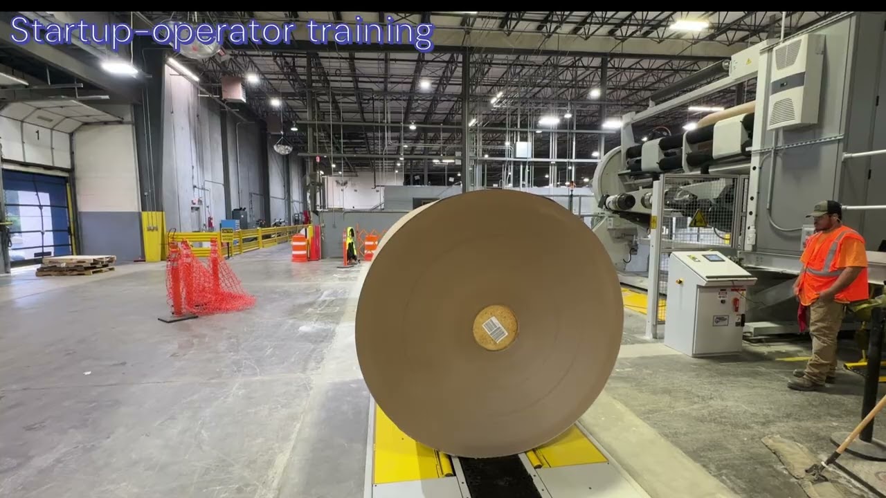 Roll conveying to Bobst Turret Unwind