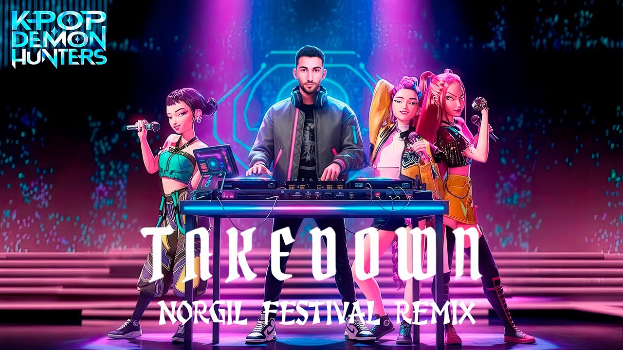 TWICE - Takedown (Norgil Festival Remix) | Inspired by Huntrix - KPop Demon Hunters (Lyric Video)