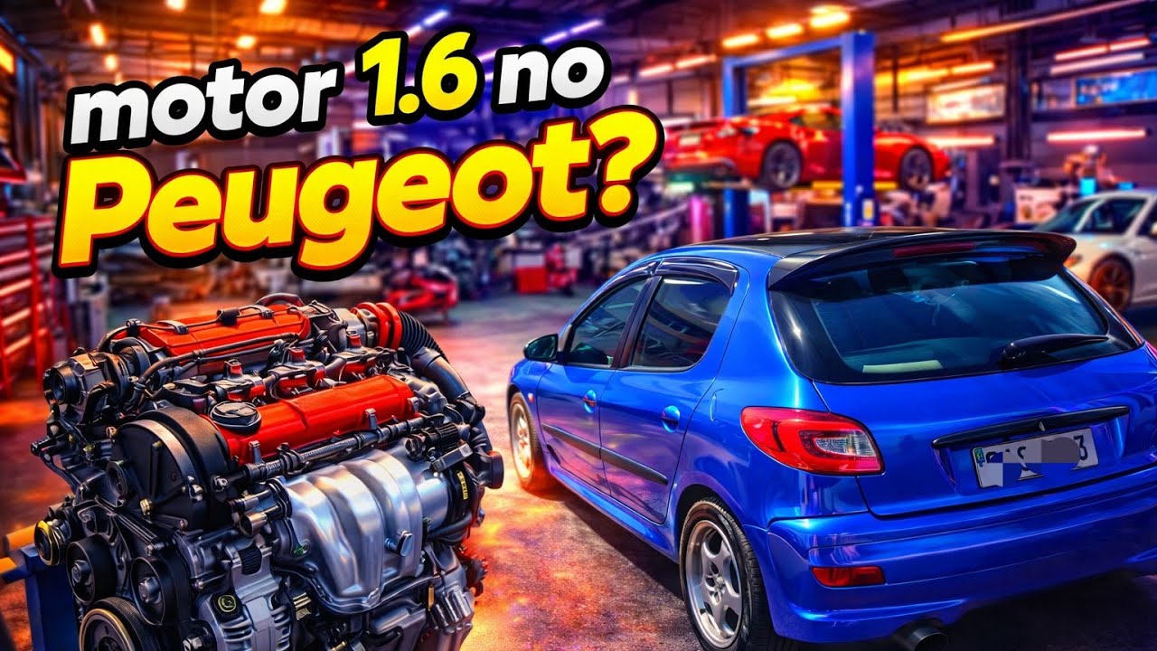 Você já imaginou um Peugeot 206 com motor 1.6?