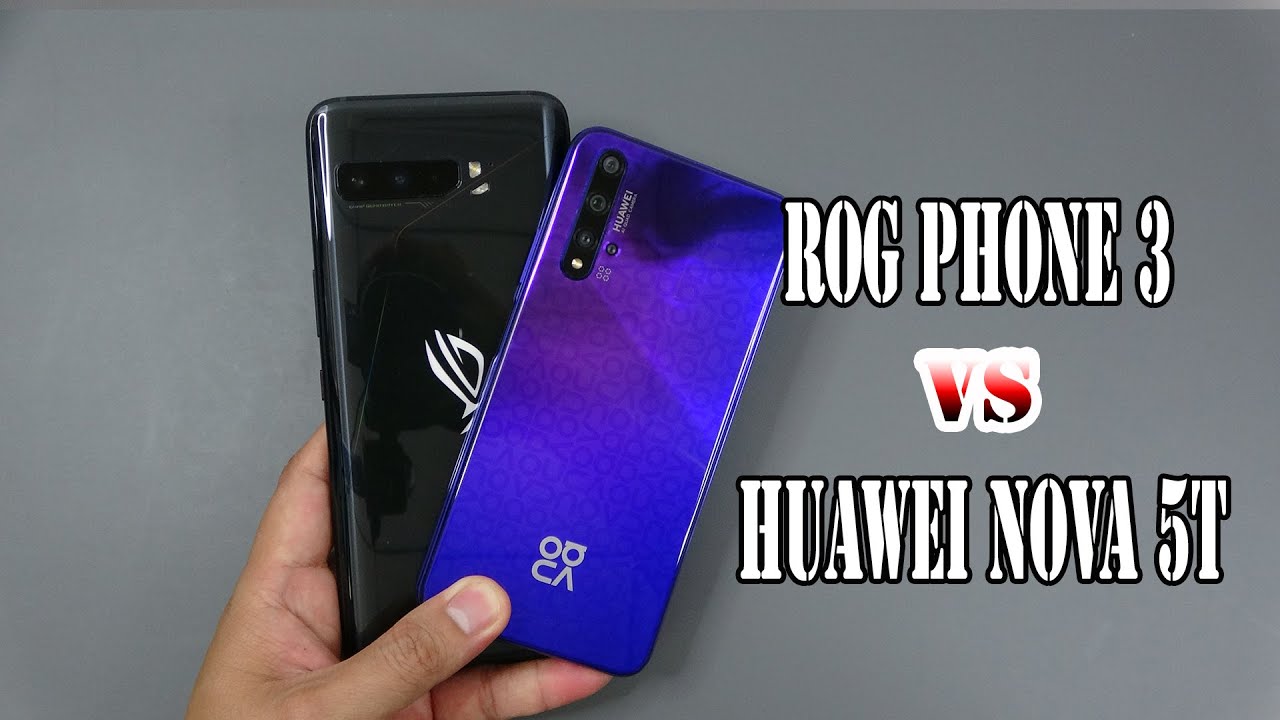 Asus ROG Phone 3 vs Huawei nova 5T | SpeedTest and Camera comparison