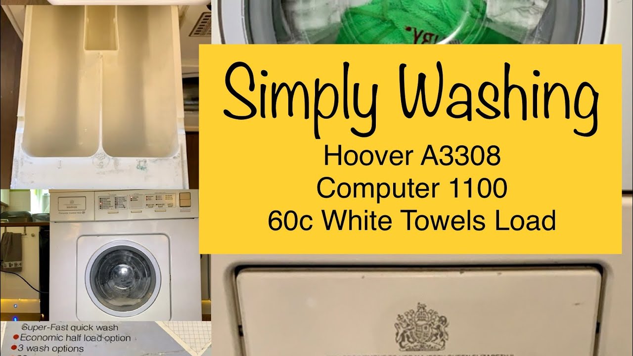 Simply Washing, Hoover A3308, Computer 1100, 60c White Towels Load